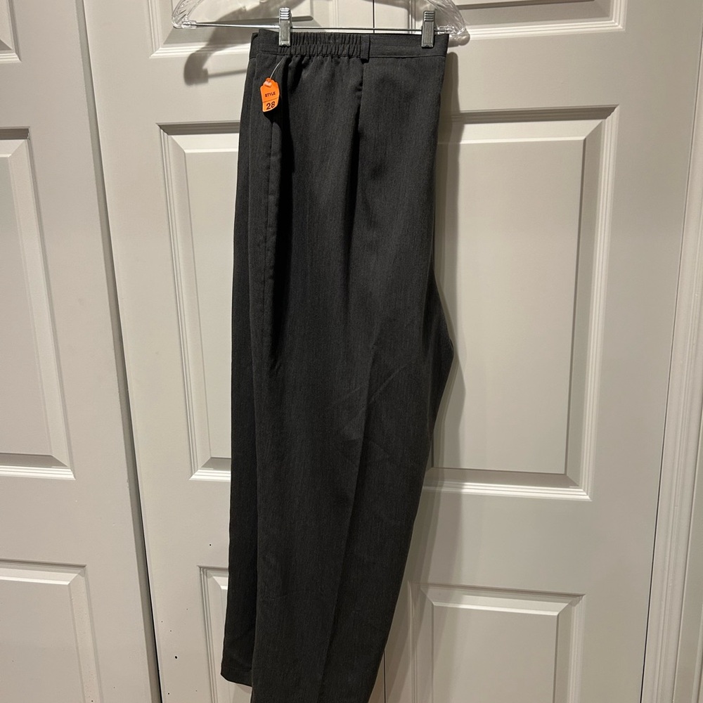 Just My Size Dark Gray Women's Trousers Size 28 NWT